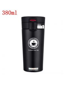 Caneca Térmica em Aço Inoxidável com sistema anti-vazamento - 380ml - Mantém a temperatura por até 06 horas